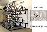 10 Bike Rack Double Decker Locking 72W X 63D