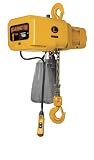 Harrington NER Single Speed Electric Chain Hoist, Three Phase, Hook Mount, 1 Ton Capacity, 10 Lift, 14 fpm Max Lift Speed, 1.2 HP, 16.9" Headroom, 1.2" Hook Opening, 208/230/460V