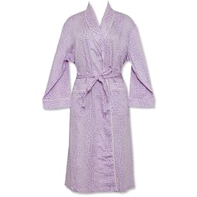 Buy Bedhead Plus Size Lavender Giraffe Sateen Cotton Robe by BedHead