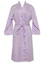 Bedhead Plus Size Lavender Giraffe Sateen Cotton Robe