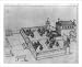 Historic Print (XL): Catholic Church in Peking with westernized formal garden