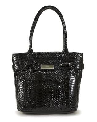 Women's Calvin Klein Tote Python Black Handbag Women's Calvin Klein Tote Python Black Handbag