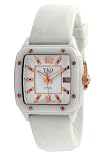 TKO ORLOGI Women's TK579-WT Genuine Ceramic White Rubber Strap Watch