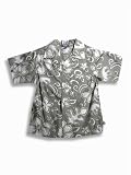 Kyds - Toddler Boys Short Sleeved Camp Shirt, Tan, Cream