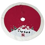 Nebraska Cornhuskers Snowman Tree Skirt