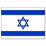 Israel National Flag car bumper sticker decal 5" x 3"