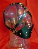 Black Ball Gag Leather Studded Head Harness Restraint Choicer Novelty Prank Toy