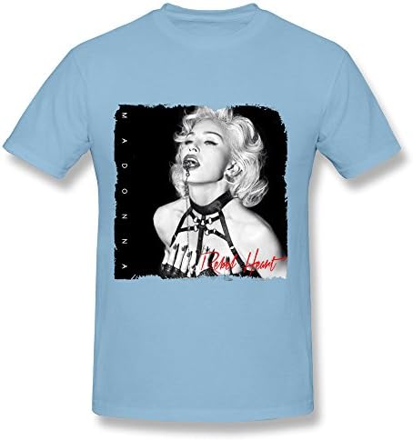 Madonna Rebel Heart Tour 2016 Concert Fashion T Shirt For Men SkyBlue