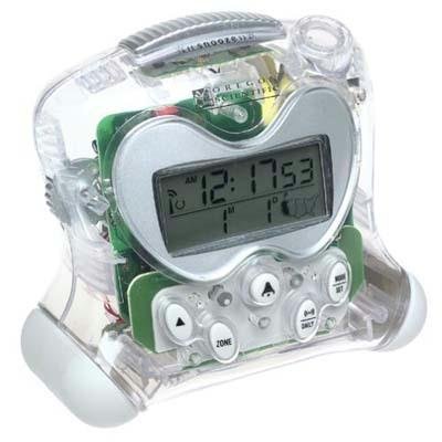 Oregon Scientific Atomic Project Clock with Inside Temperature - Silver