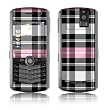 Pink Plaid Design VERTICAL CAMERA Original Pearl 8110/ Pearl 8100 Cell Phone Protective Skin Decal Sticker