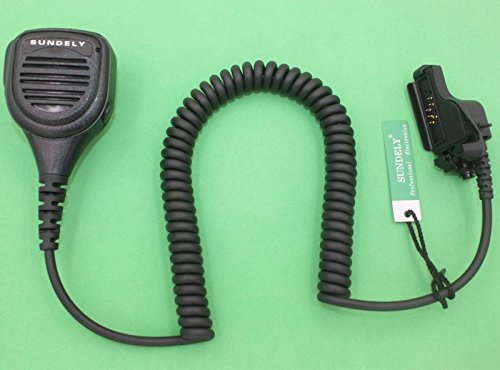 SUNDELY Waterproof Heavy Duty Remote Handheld Shoulder Lapel Microphone with PTT Speaker for Motorola Radio Walkie Talkie MTX9000 XTS2500 XTS5000 HT1000 XTS3000 XTS350
