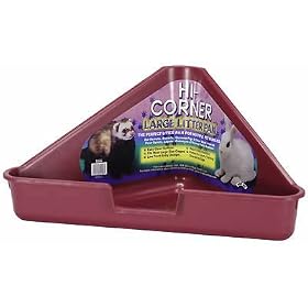 Super Pet Rabbit Large Hi-Corner Litter Pan, Colors Vary