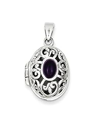 Sterling Silver Amethyst Locket