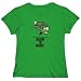 T-Shirt Womens Green " Tibetan Mastiff / BORN TO BARK " Dogs