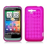 For Verizon HTC Rhyme Accessory - Pink TPU Skin Soft Case Proctor Cover + L ....
