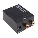 Digital Optical Coax to Analog RCA Audio Converter Adapter