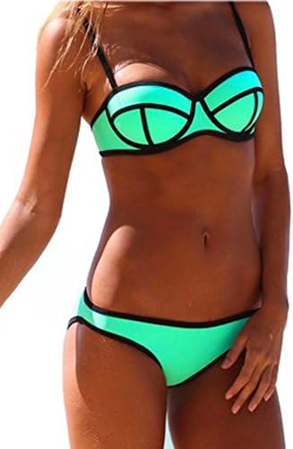 HappyExpress Push up Padded Diving Suit Bright Bling Bikini Set Swimsuit Swimwear