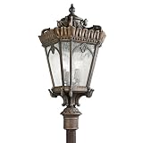 Kichler Lighting 9565LD 4 Light Tournai Post Mount Light, Londonderry