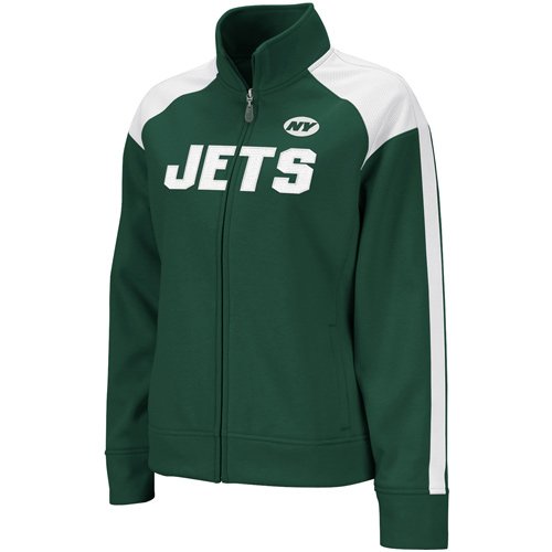 Reebok New York Jets Ladies Green Bonded Full Zip Track Jacket (Small)