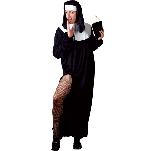 O Mens Funny Man Nun Costume