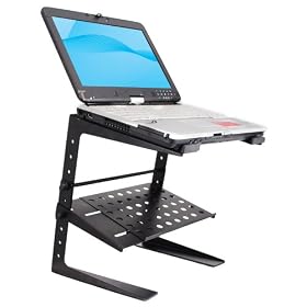 PYLE-PRO PLPTS26 Laptop Computer Stand for DJ with Storage Shelf: Musical Instruments