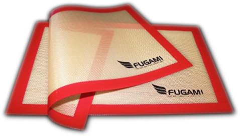 #1 Rated Reusable Non-Stick Silicone Baking Mat / Liner - 1 YEAR NO FUSS GUARANTEE... Highest Quality, Professional Grade - Size: 16 5/8" x 11" (2-Pack)