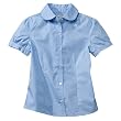 Girls' School Uniform Cherokee® Blue Short-Sleeve Woven Top