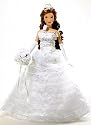 Princess Quinceanera 14in Porcelain Doll White