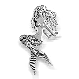 Bling Jewelry Celtic Sea Nymph Mermaid Pendant with Swinging Tail Sterling Silver