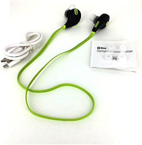 Tengreen Qy7 Sweatproof Sport Running Wireless Bluetooth 4.1 Headphones Stereo Earphone Qy7 Fashion Studio Music Headset with Microphone for Lg/apple/samsung/nokia/pc/ipad - Green/black