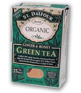 Green-Ginger & Honey Tea (Organic) - 25 - Bag by St. Dalfour