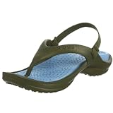 crocs Little Kid Athens Sandal,Army/Light Blue,3 M US Little Kid/Womens 5 M