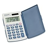 Sharp El-243sb Basic Calculator Eight-Digit Lcd Extra-Large Display Excelle ....