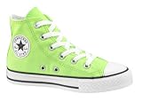 41%2BoP7jaJaL. SL160  Converse Chuck Taylor All Star Hi Top Little Kids Neon Green Canvas Shoes