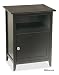Contemporary Black Finish Solid Wood Night Stand Reviews