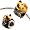 Enamel Frog charm bead -fits pandora & troll bracelets - hand polished and hand finished to fine jewellery standard