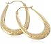 9ct Yellow Gold AMC89043 Ladies Creole Earrings