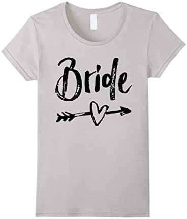 Women's Bride Gift. Bridal Shower Gift. Bride Shirt. Bride T-shirt.  Small Silver