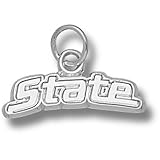 Michigan State University State 1/4 Pendant (Silver)