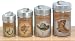 4pc Western Design Canister Set