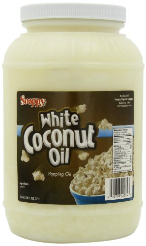 Snappy Popcorn 1 Gallon White Coconut Oil 9 PoundB00A2A9EJQ : image