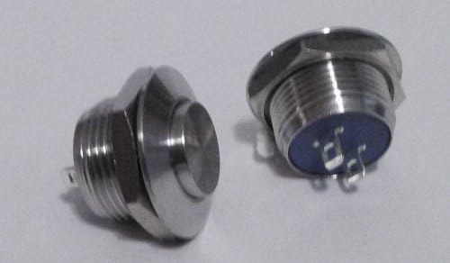 Olvs-12mm Stainless Steel Switch (Raised Stainless Steel)