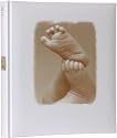 Baby Fotoalbum "Füßchen" - HENZO - Album mit 4 vorgedruckten Seiten zum Ergänzen - Babyalbum zur Geburt oder Taufe-