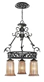 World Imports Lighting 5143-99 Chelsea 3-Light Dining Light, Wrought Iron
