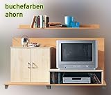 2-3-1-403: TV-Wand - Wohnwand - Regal - buche / ahorn