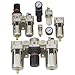Clippard MMFRLS-3W-DM, 3/8" NPT Stacking FRL with Auto Drain & Metal Bowl, 60 scfm