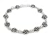 Sterling Silver Wild Roses 7 Flower Rose Bracelet