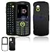 Black Rubber Feel Snap-On Cover Hard Case Cell Phone Protector for Samsung Gravity SGH-T459