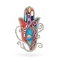 Orange Hamsa Pin from the Artazia Collection #611OR JP MP OP