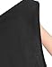 Thanth Womens Comfy Rayon Drape Collar Long Sleeve Cardigan BLACK Large